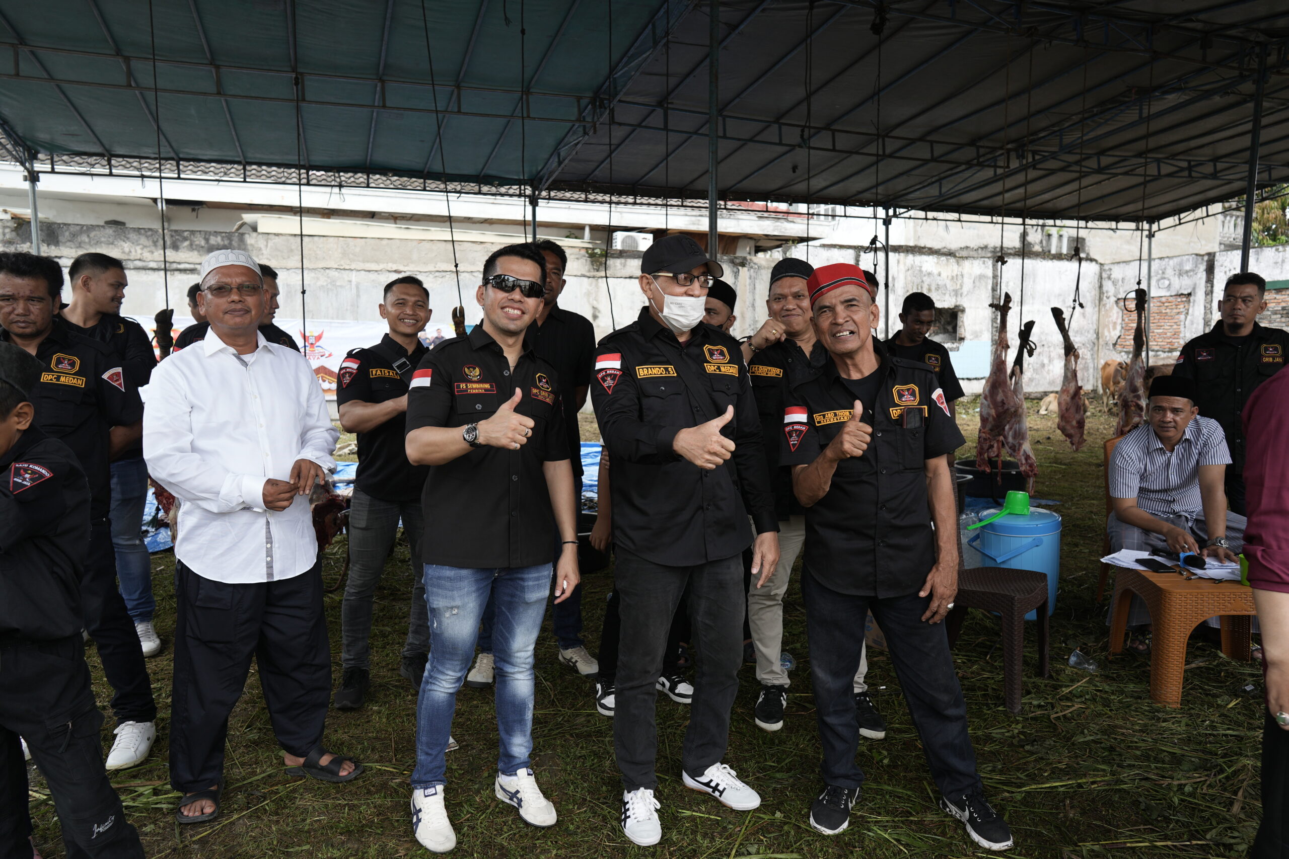 DPC GRIB Jaya Kota Medan Rayakan Idul Adha 1445 H Dengan Berbagi Daging Kurban