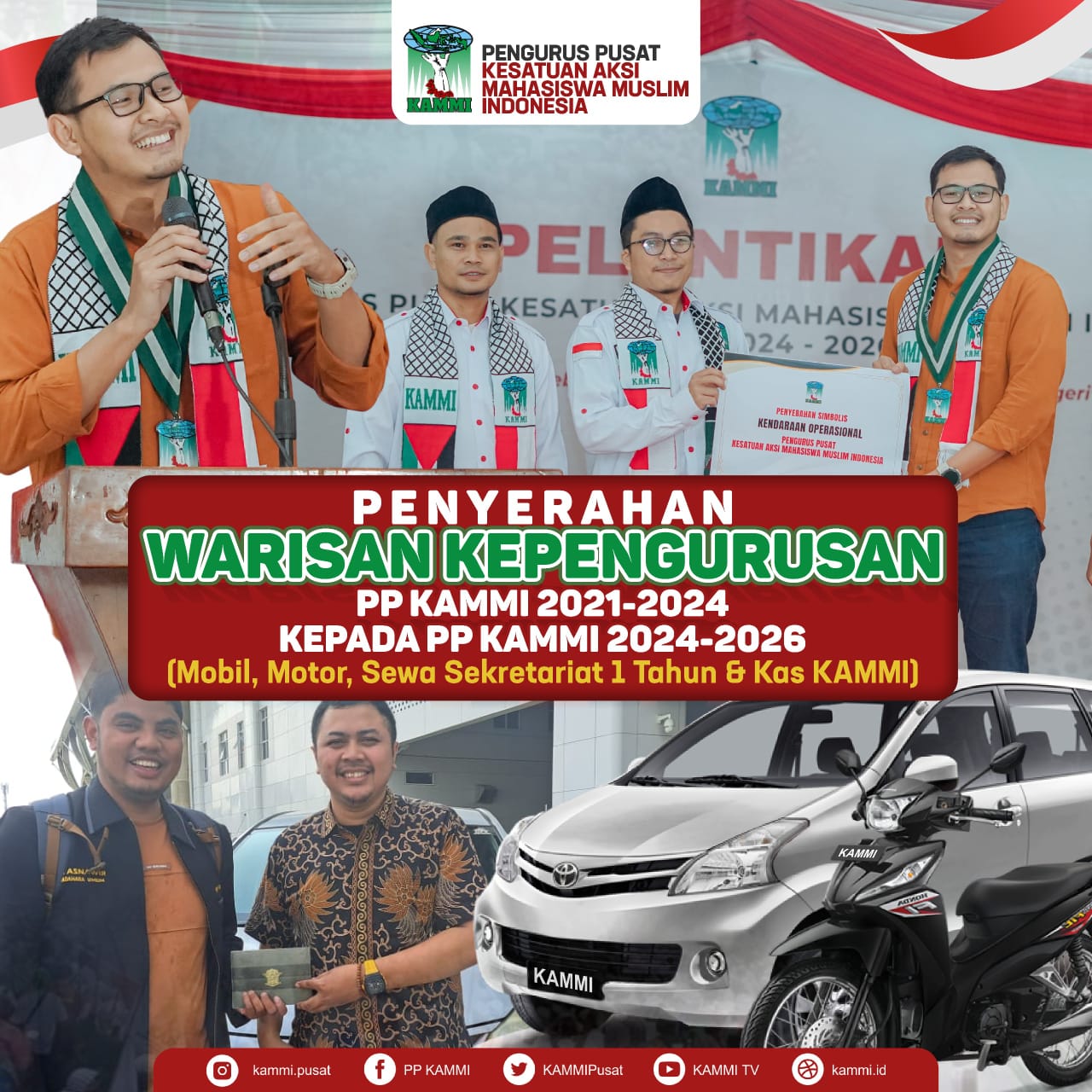 Zaky A. Rivai Ketua PP KAMMI Demisioner Serahkan Mobil Ke Pengurus Yang Baru, KAMMI Sumut: Terimakasih Dan Layak Untuk Dicontoh