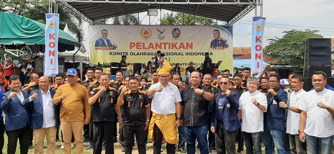 KONI Tanjung Morawa Gelar Pelantikan dan Penerimaan SK Kepengurusan 2024-2026