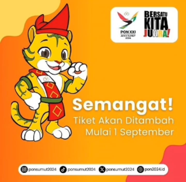 PB PON XXI Sumut Tambah Kuota Tiket Gratis, Respons Antusiasme Warga