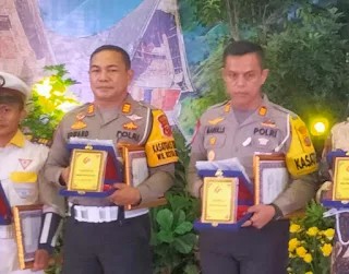 Sat Lantas Polres Pelabuhan Belawan Raih Juara Kedua dalam Lomba Kampung Tertib Lalu Lintas Polda Sumut