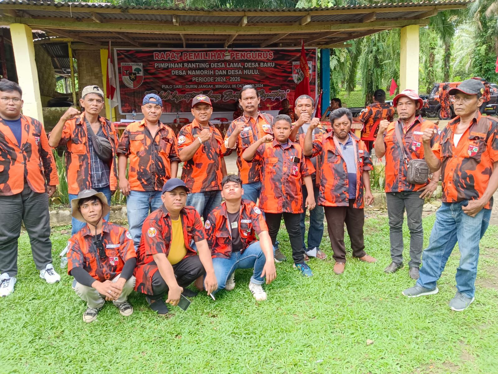 Rapat Pemilihan Pengurus Pimpinan Ranting Pemuda Pancasila Desa Lama, Desa Baru, Desa Namorih Dan Desa Hulu