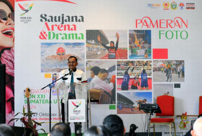 Kilas Balik Kesuksesan, PB PON XXI Wilayah Sumut Gelar Pameran Foto Saujana Arena dan Drama