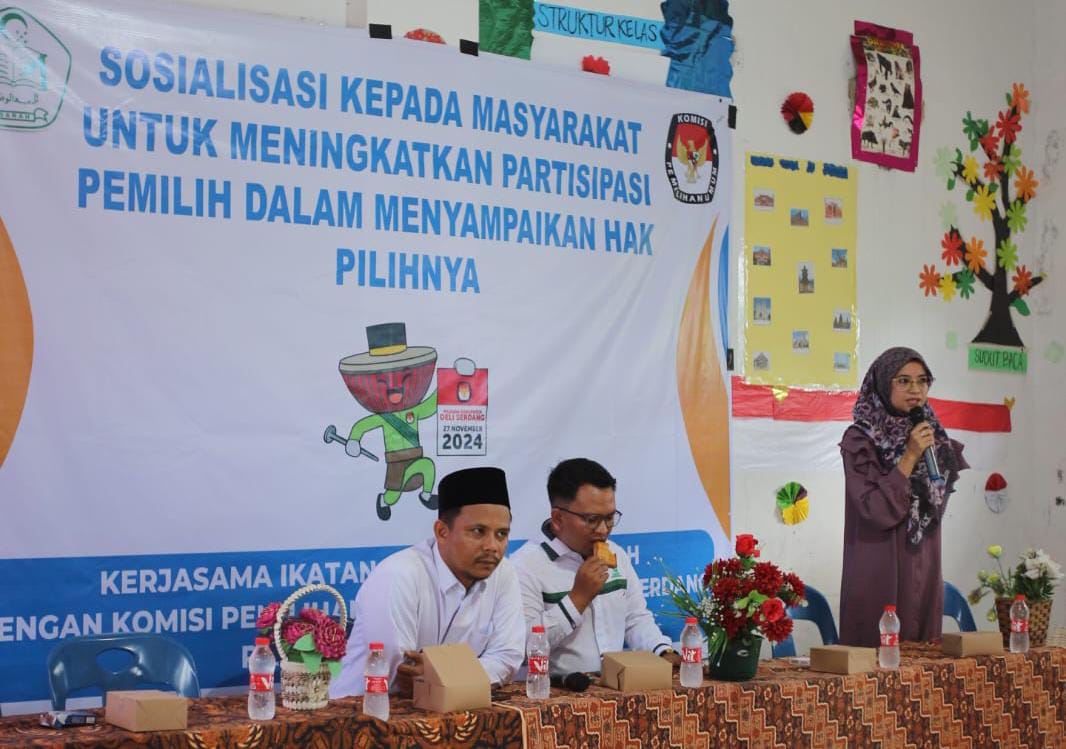 ISARAH dan KPU Deli Serdang Gelar Sosialiasi Kepada Masyarakat Untuk Tingkatkan Partisipasi Pemilih