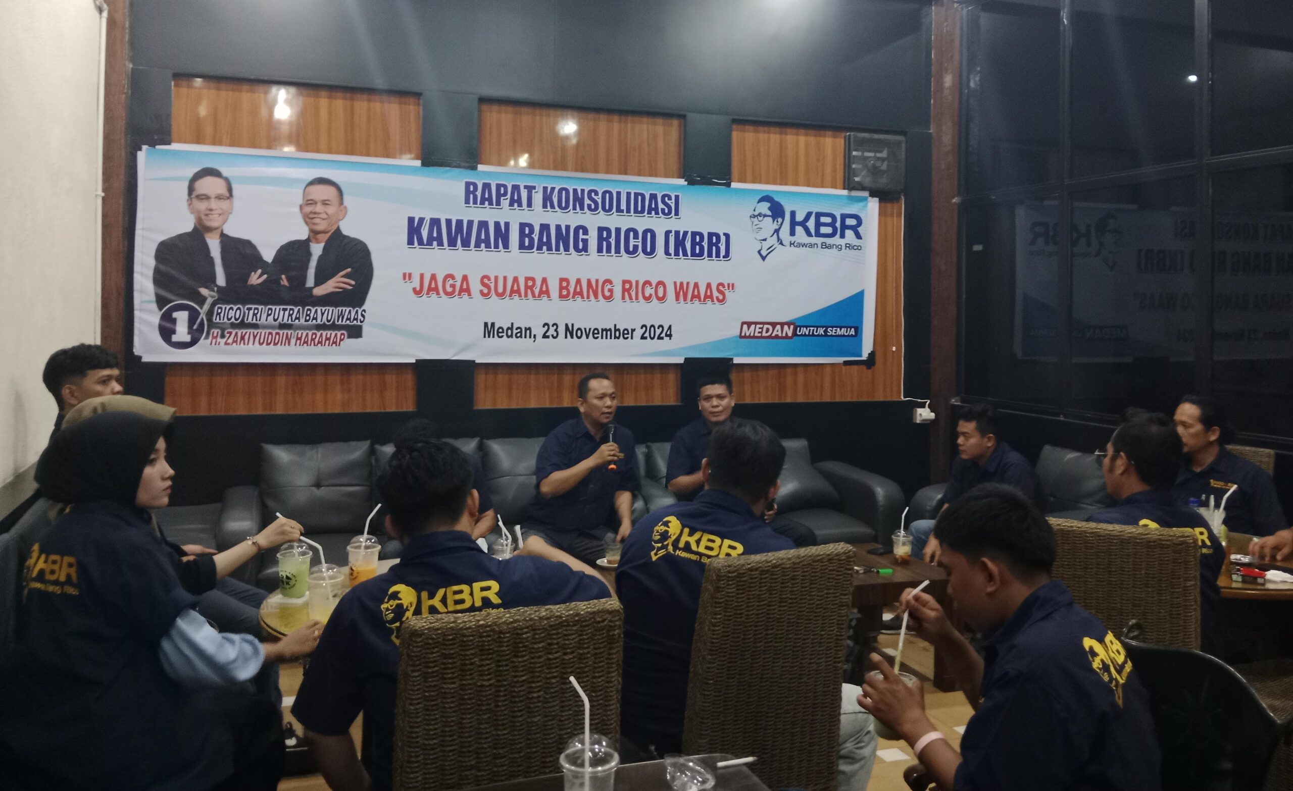 Relawan KBR Gelar Rapat Konsolidasi, Samsir Pohan: Jaga Suara Bang Rico Waas Sampai Tuntas