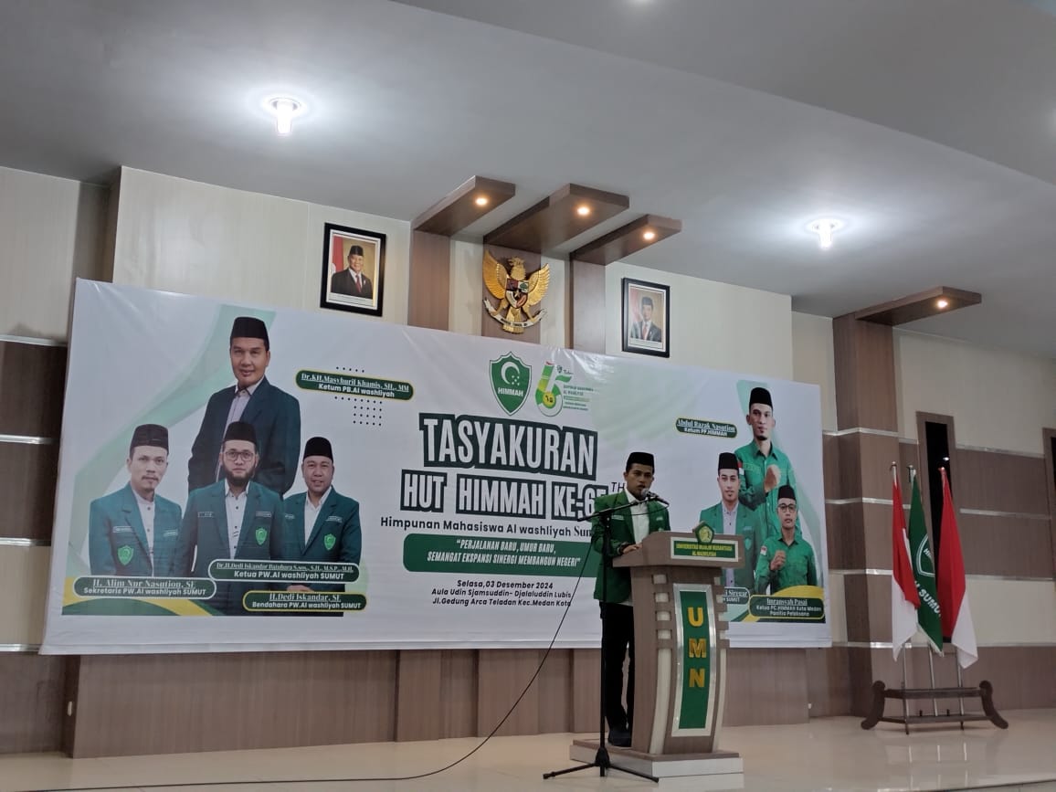 Gelar Resepsi Tasyakuran HUT ke- 65 Tahun, Ini Sambutan Ketua PW HIMMAH Sumut